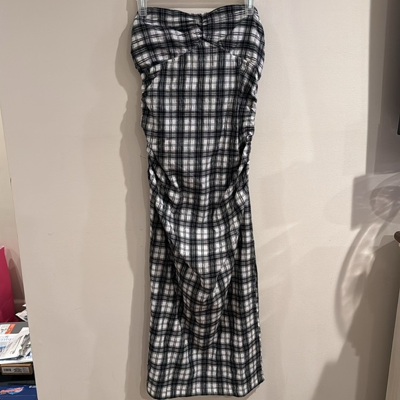 Free People Endless Summer Brandie Plaid Midi Dress small NWT - Picture 5 of 10